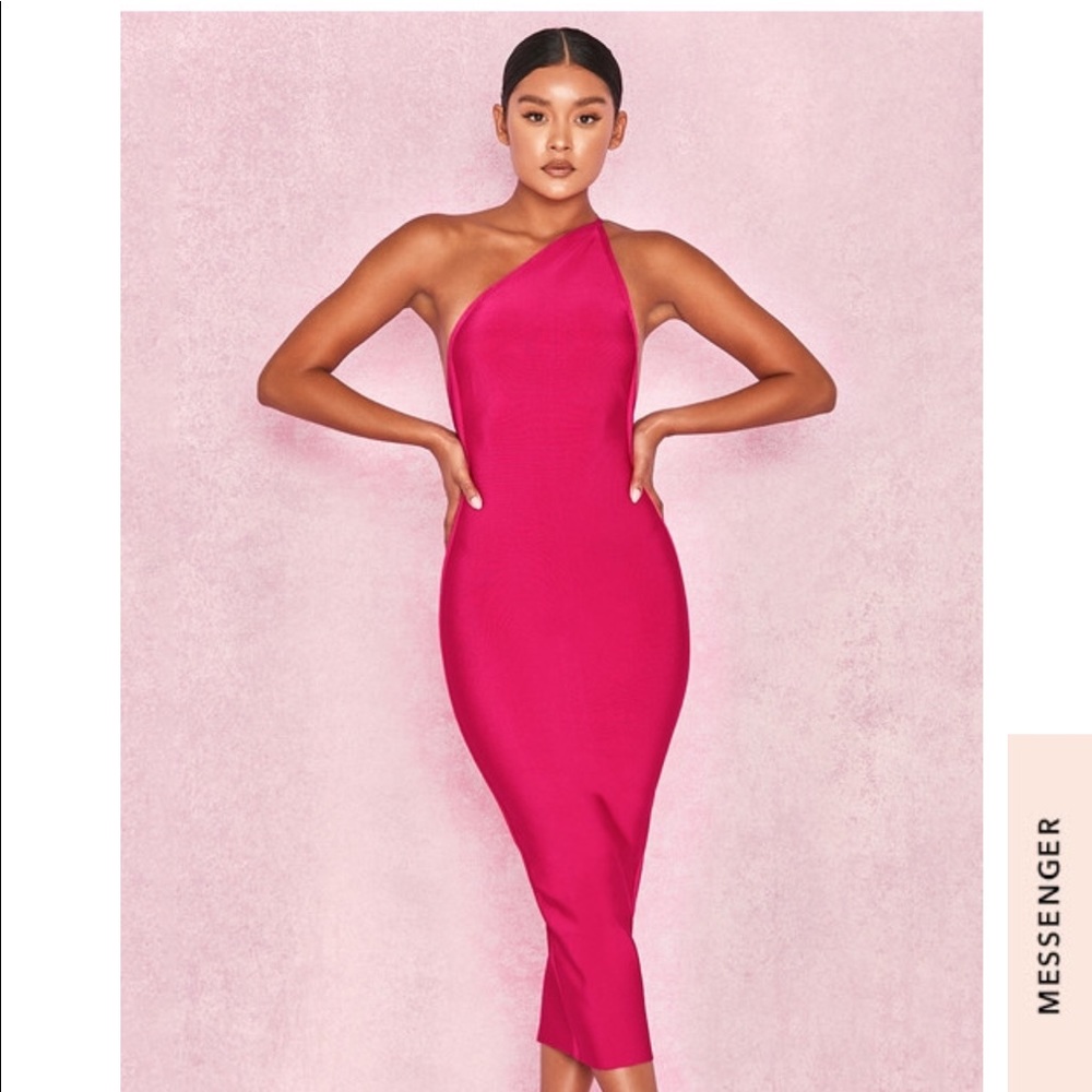 Never worn hot pink dress